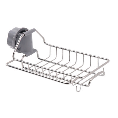 

Faucet Rack Stainless Steel Free Punching Kitchen Sink Storage Rack Rag Sponge Drain Rack Storage Artifact