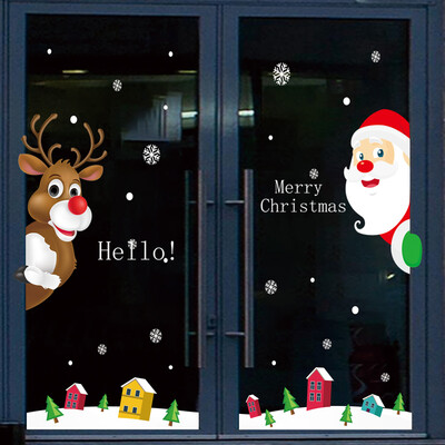 

Many memories of Christmas stickers Christmas decorations glass window stickers Christmas window stickers Christmas tree layout dress up decorations stickers package window stickers old man&deer