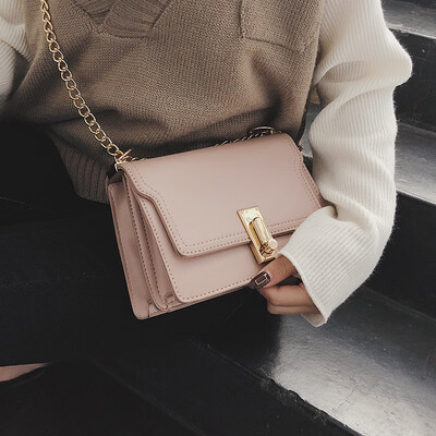 

Net red hook bag texture chain shoulder bag casual Messenger small bag female 2019 new wave Korean version of the Messenger bag