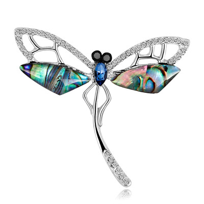 

Unisex Dragonfly Elegant Gifts Lapel Pin Delicate Accessories Diamond Brooch Fashion Jewelry