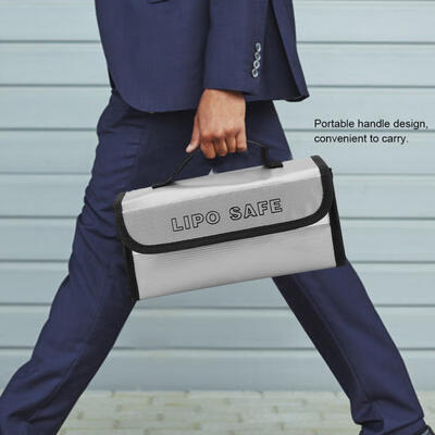 

Greensen Portable Explosion Proof LiPo Battery Safety Bag High Temperature Resistance Charging Bags