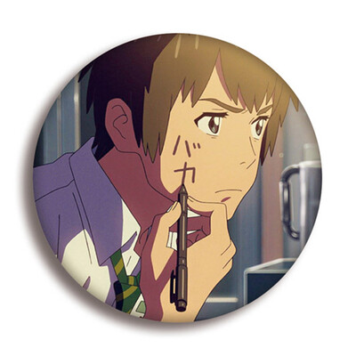 

Your Name Animation Around Cartoon Brooch Pin Pins Badge Accessories For Clothes Backpack Decoration Best Gift for Anime Fans Gift