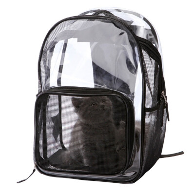 

2019 Fashion Women Hot Sales Pet Carrier Transparent Breathable Backpack for Cats&Dogs Travel Walking&Outdoor Use