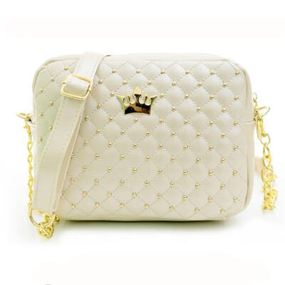 

Small Women Bag Fashion Handbag With Crown Mini Rivet Shoulder Bags Women Messenger Bag 2019 Bolso Sac A Main