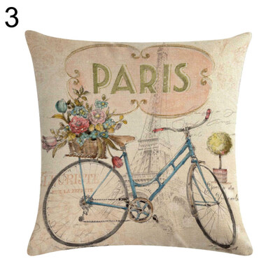 

Lovely Bike Letter Throw Pillow Protector Case Cushion Cover Bedding Articles