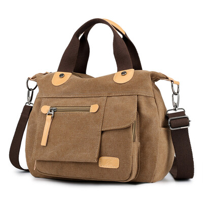 

Tailored Fashion Womens Multi-Function Large Capacity Canvas Shoulder Bag Travel Bag