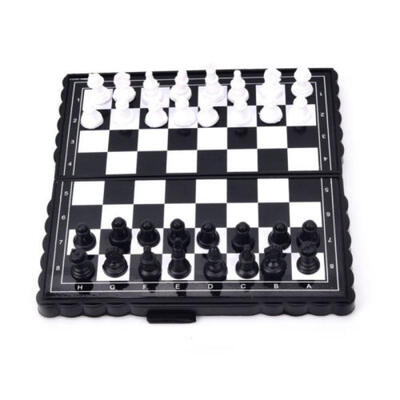 

32 Pieces Travel Magnetic Chess Set Mini Portable Folding Chess Board For kid