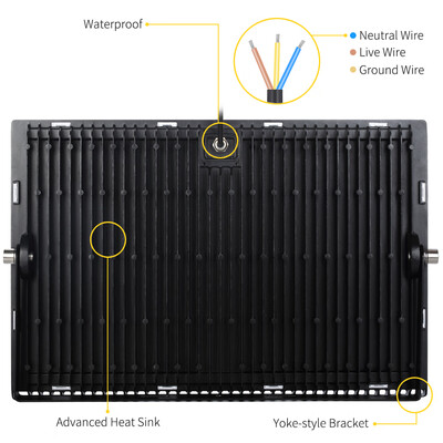 

500W 110V LED Flood Light Warm White Outdoor Yard Spotlight Lamp Floodlight IP65
