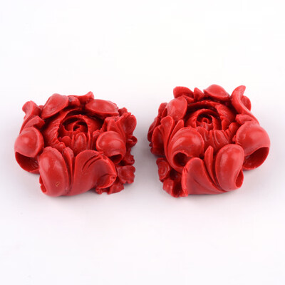 

Cinnabar Links Flower FireBrick 26x285x125mm Hole 15mm