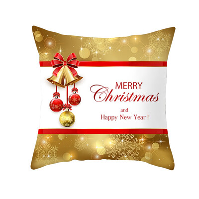 

〖Follure〗Christmas Pillow Case Glitter Polyester Sofa Throw Cushion Cover Home Decor
