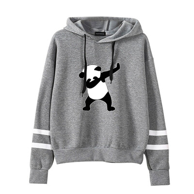 

2019 Women New Hoodie Cute Panda Printed Hooded Hoodie Funny Graphic Pullover Sweatshirt