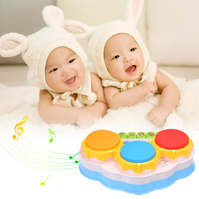 

Hand Drum Toy Three Button Drum Music Piano Gift For One Year Old Toddler