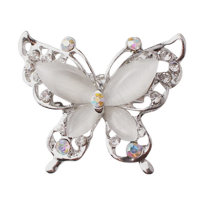 

Womens Drill Butterfly Brooch Elegant Crystal Shawl Buckle BroochPin Badge Butterfly Lapel Pin Girls