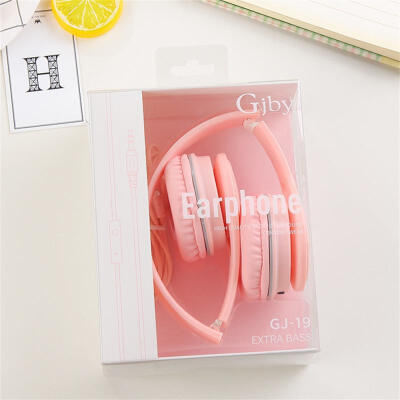 

GJ-19 Portable Simple Folding 35mm Wired Headphone Lightweight Headband Headset Fro Students