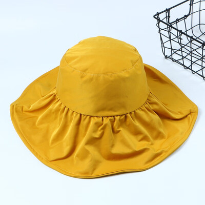 

The new original ins spring&summer Korean version of the basin hat male lady fashion chic big edge fisherman hat sunscreen hat