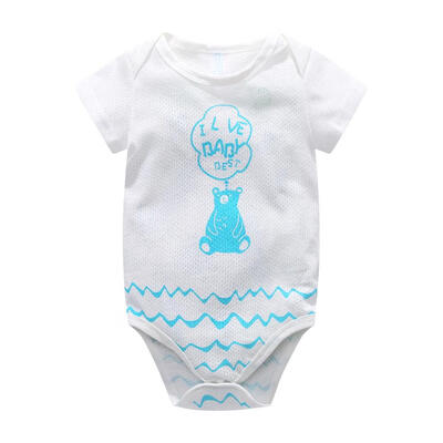 

Breathable Soft Summer O-Neck Boys Baby Rompers Cute Bear Jumpsuit Clothing
