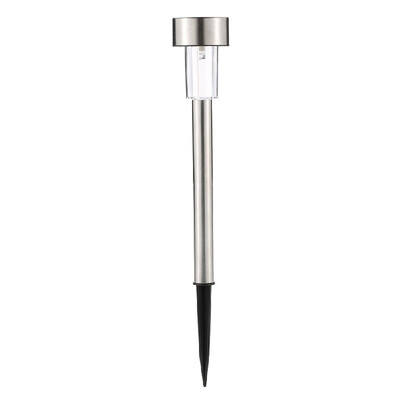 

Solar Powered LED Lawn Light Stainless Steel Garden Landscape Lamp with Inserting Pole for Outdoor Pathway Garden Yard Patio 1pcs