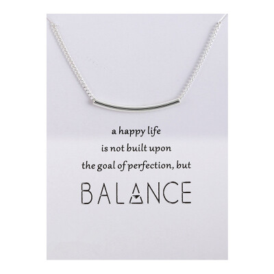 

2018 New Arrived Balance Bar Beam Alloy Clavicle Chocker Necklace Fashion Jewelry Gift