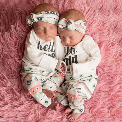 

3Pcs Toddler Baby Girl Boy Outfit Set Romper T shirtPants Leggings Clothes