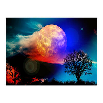 

5D DIY Full Drill Diamond Painting Moon Tree Cross Stitch Embroidery Crafts