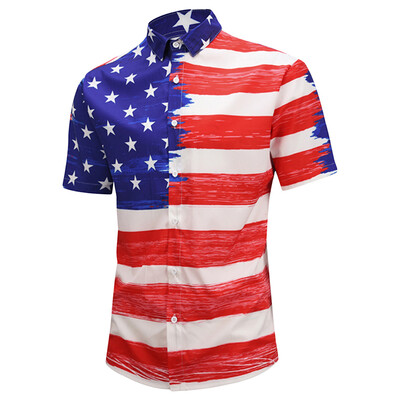 

American Flag Design Short Sleeves Shirt