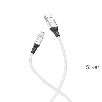 

Hao Cool U46Apple Three-ring Silicone Charging Data Line Micro Interface Type-C Charging Line 1 Meter Fast Charge-Type-C
