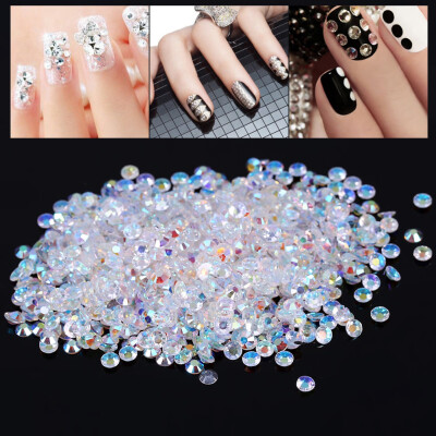 

Greensen 1000pcs 4mm Crystal Flatback Resin AB Rhinestones For Nail Art Cell Phone Decoration