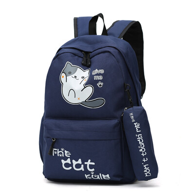

Chic schoolbag girl Korean version Yusuku ulzzang junior high school students backpack canvas ins Shoulder Bag Girl
