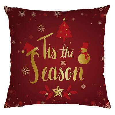 

Siaonvr Christmas Pillow Cover Pillowcases Decorative Sofa Cushion Cover 45x45cm
