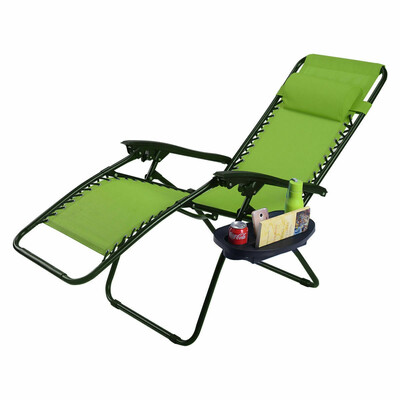 

Outdoor Folding Zero Gravity Reclining Lounge Chair-Green