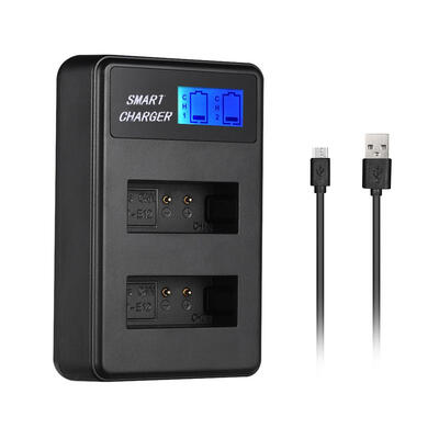 

LP-E12 LCD Display Dual USB Port Smart Battery Charger for Canon EOS MM10