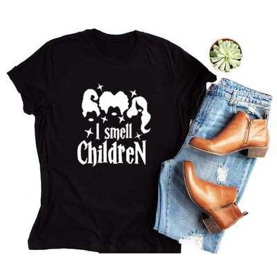

Nomeni Women Casual Halloween Print Short Sleeves O-Neck Loose T-Shirt Blouse Tops
