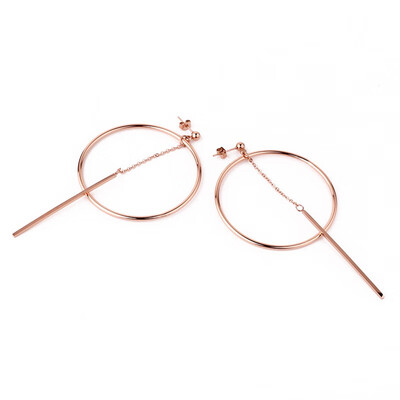 

Personality circle big earrings female temperament long European&American fashion circle earrings jewelry earrings ear jewelry