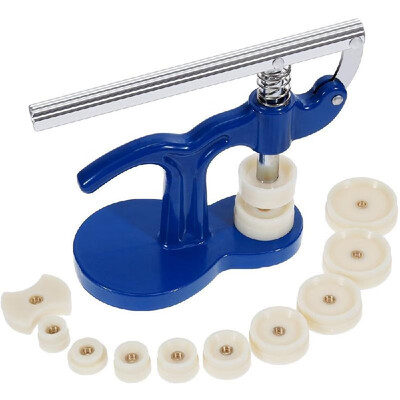 

YD060 Watch Back Case Closer Watchmaker Press Set Repair Tool Kit Plastic Case With 12 Dies