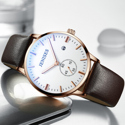 

New fashion Korean version of the non - mechanical watch mens thin student waterproof simple quartz watch mens watch