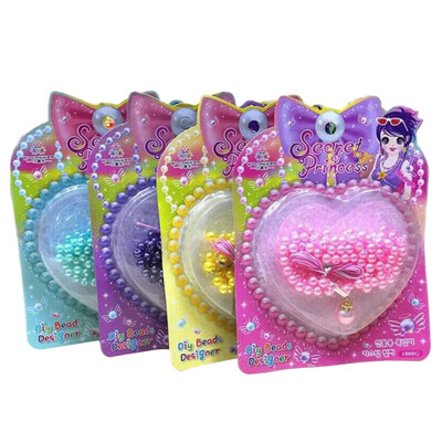

Girl handmade beaded toy early education puzzle love DIY bracelet funny necklace