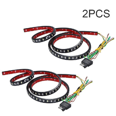 

2PCS 60inch Multi-Functional Truck Waterproof WhiteRed Light Tailgate Light Bar Reverse Turn Signal Running Braking Lights