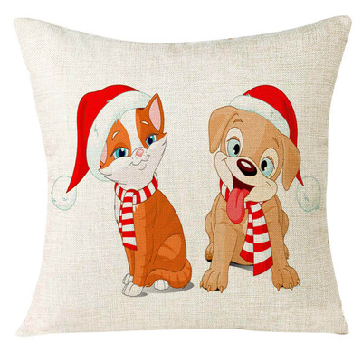 

〖Follure〗Xmas Christmas Animal Sofa Home Decoration Festival Pillow Case Cushion Cover