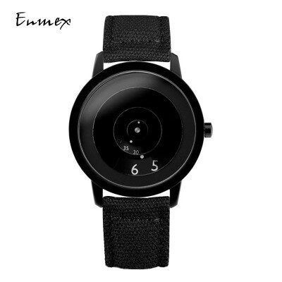 

Festive Gift Enmex Translation Canvas Strap Cool Focus Time Contrast Design Creative Watch