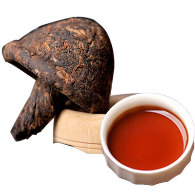 

400g Chinese Tea Ripe Puer Shu Tea Black Tea Yiwu Mountain Mushroom Shape Pu-erh Tuo Cha