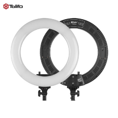 

Tolifo R-48B Lite 18 Inch LED Video Ring Light Studio Photography Lamp 48W Adjustable Brightness 3200-5600K Color Temperature with