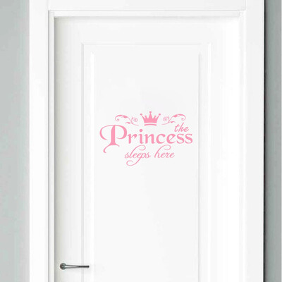 

Toponeto Princess Home Decor Wall Sticker Decal Bedroom Door Vinyl Art Mural