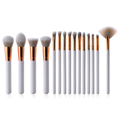 

〖Follure〗15Pcs Pro Makeup Brushes Set Foundation Powder Eyeshadow Eyeliner Lip Brush Tool