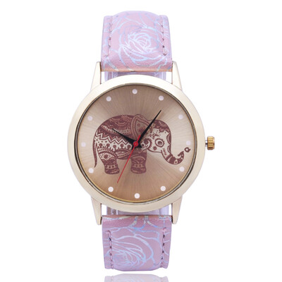 

Belt flower lady elephant watch simple scale quartz