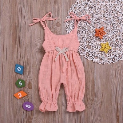 

Summer Baby Boys Girls Summer Solid Romper Bodysuit Jumpsuit Outfits Sunsuit