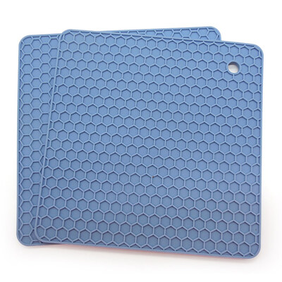 

Heat Resistant Silicone Honeycomb Table Mat Placemat Non-slip Pot Holder Mat UK