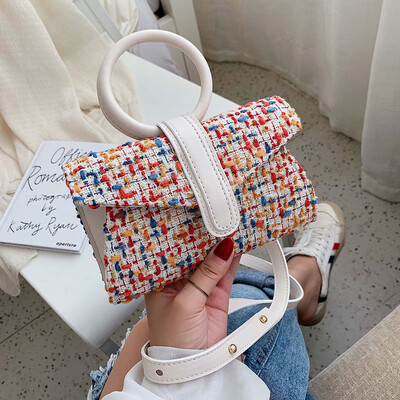 

Tailored Womens Bag Bucket Bag Shoulder Bag Color Stitching Crossbody Bag