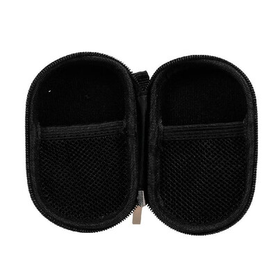 

Portable SD Card Bag EVA Earphone Storage Case Earbuds USB Cable Carrying Mini Pouch with Carabiner Blue