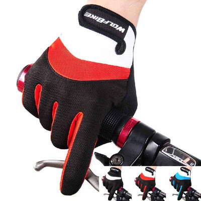 

Wolfbike Men Women Bicycle Cycling Full Finger Gloves