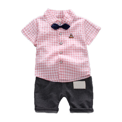

Baby Boys Summer Clothing Set Short Sleeve T-shirtshorts clothing set casual cotton boys clothes